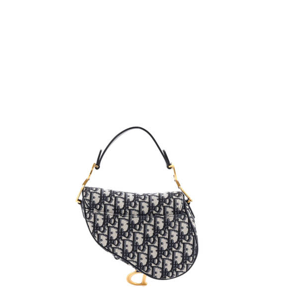 Christian Dior Mini Saddle Handbag Oblique Canvas - Picture 3 of 5